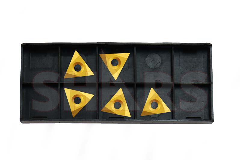 SHARS 5PCS TNMC 32NV TIN THREADING CARBIDE INSERT NEW !{