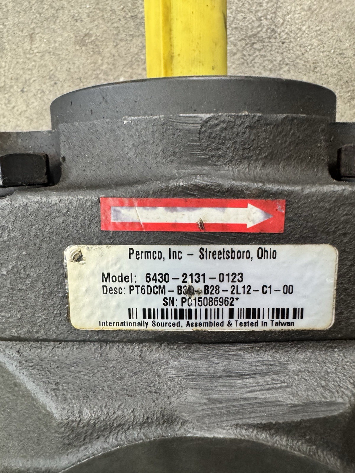 Permco, Inc. Hydraulic Pump Model #6430-2131-0123