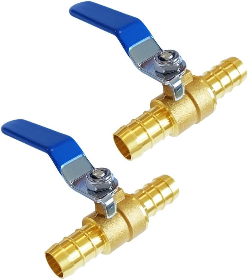 5/8 Inch Brass PEX Ball Valve 2-Way Shut Off Valve Fittings 2PCS
