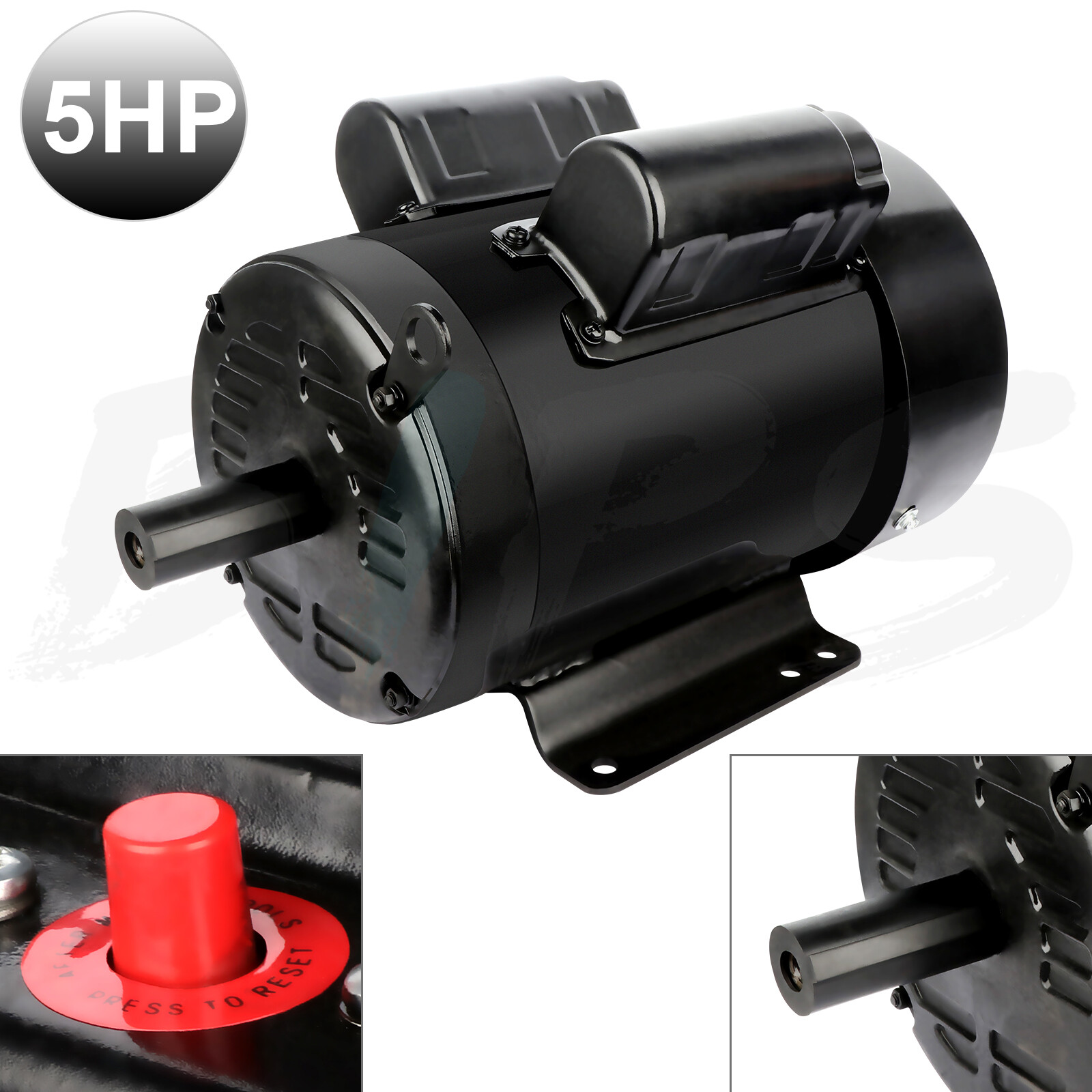5HP Air Compressor Electric Motor 184T Single Phase 1750RPM TEFC Compressor Duty