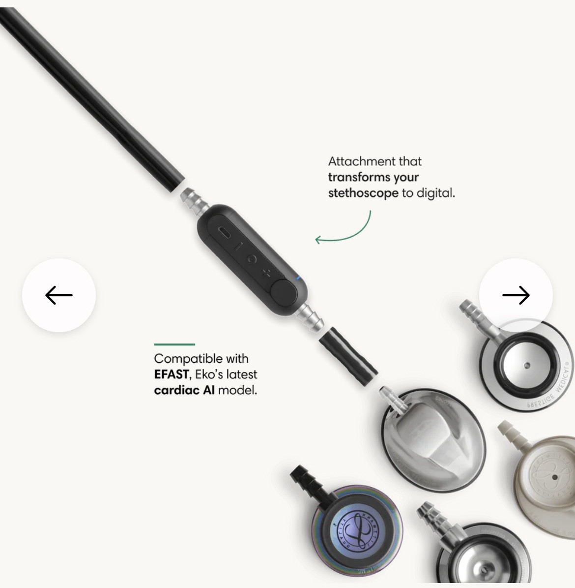 Eko Core Digital Stethoscope Attachment Black