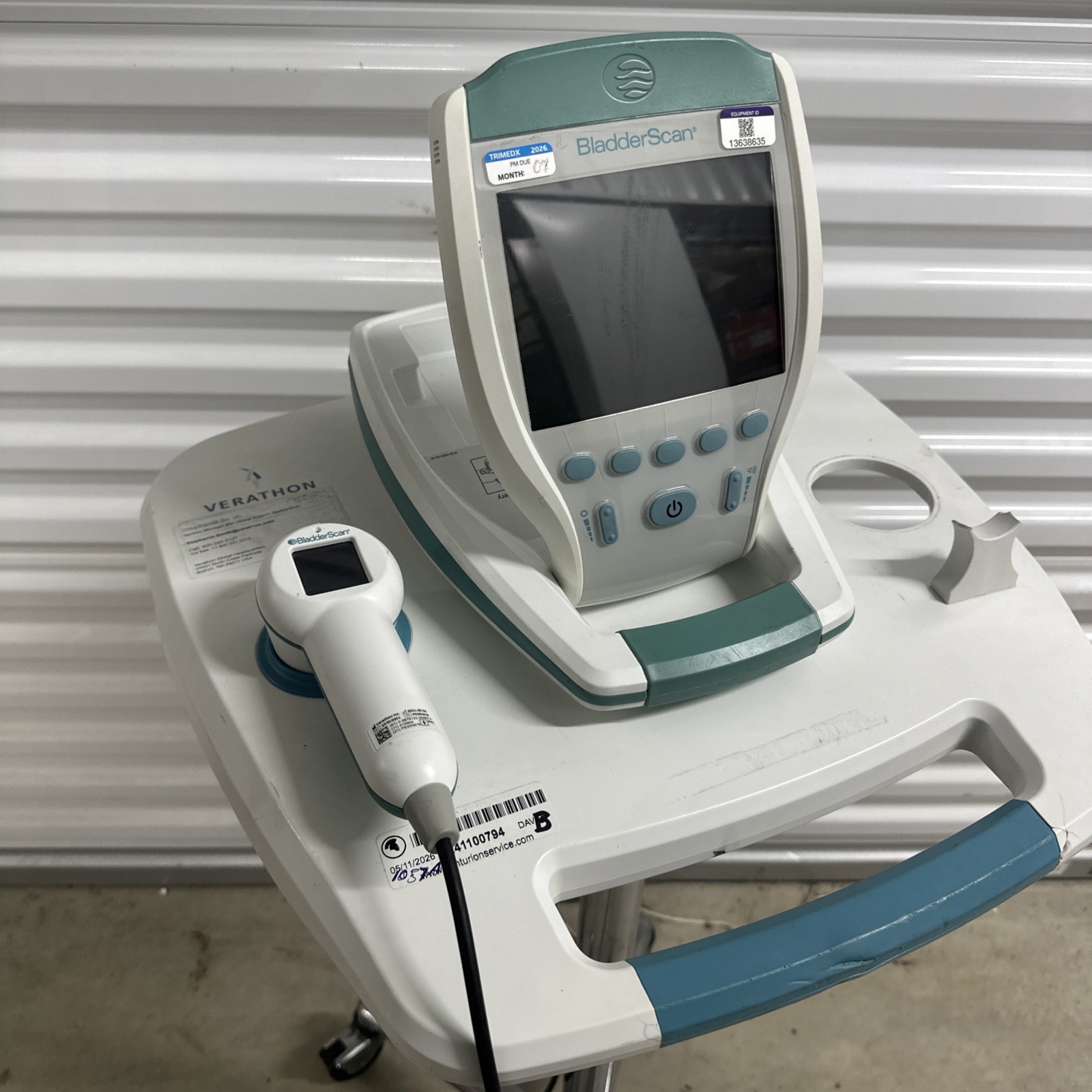 Verathon BladderScan BVI 9400 Portable Ultrasound System w/ Probe *No Battery*