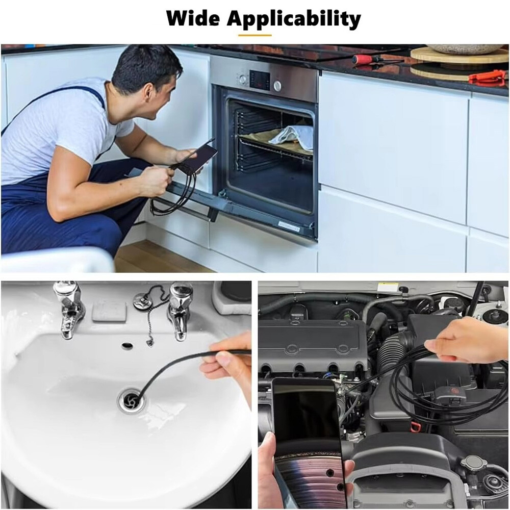 1920P Dual Lens Snake Inspection Borescope Type C iPhone Endoscope Scope Camera