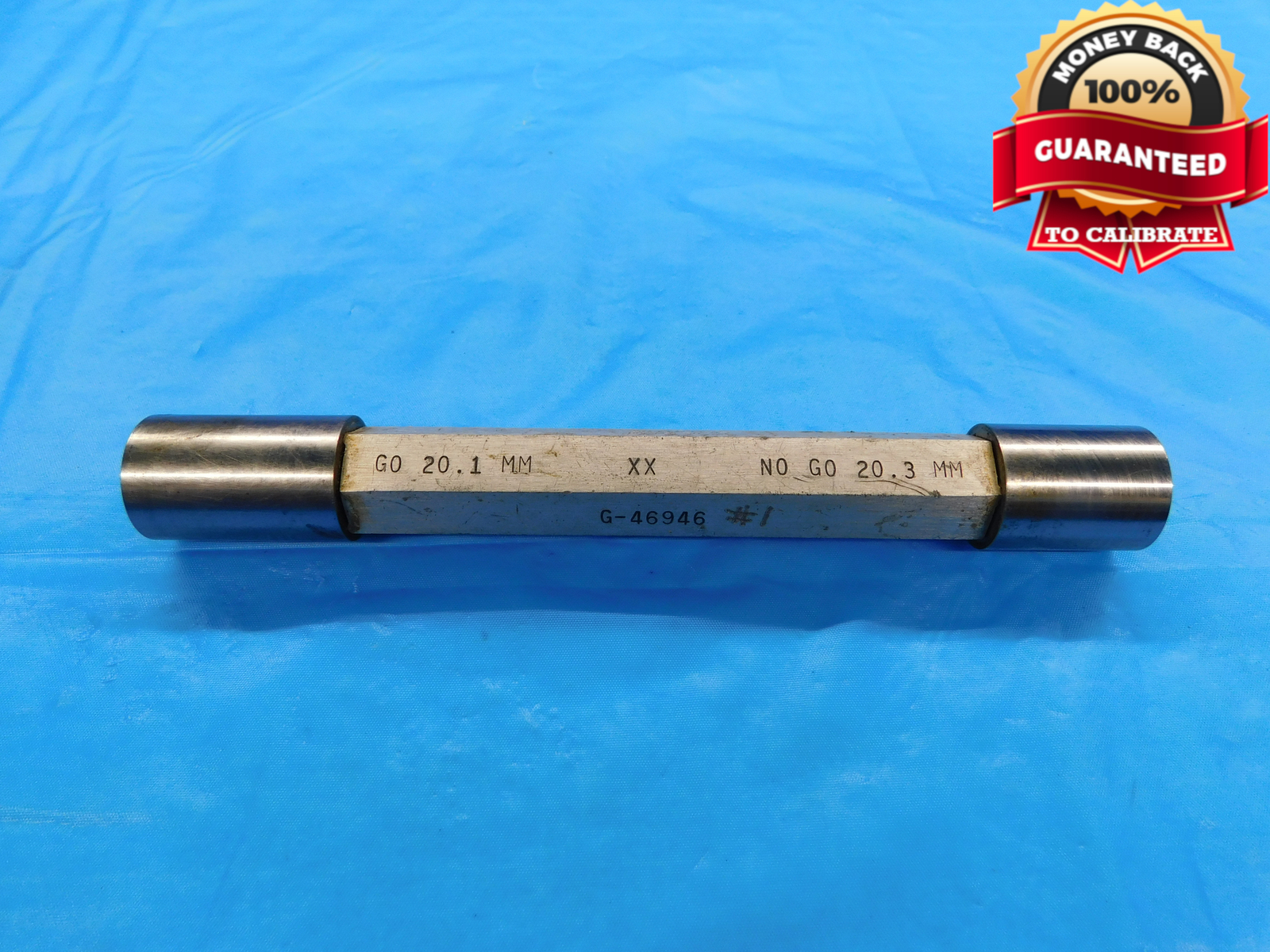 20.1 & 20.3 CL XX mm PIN PLUG GAGE GO NO GO 20.000 +.100 20 .7913 20.100 20.300