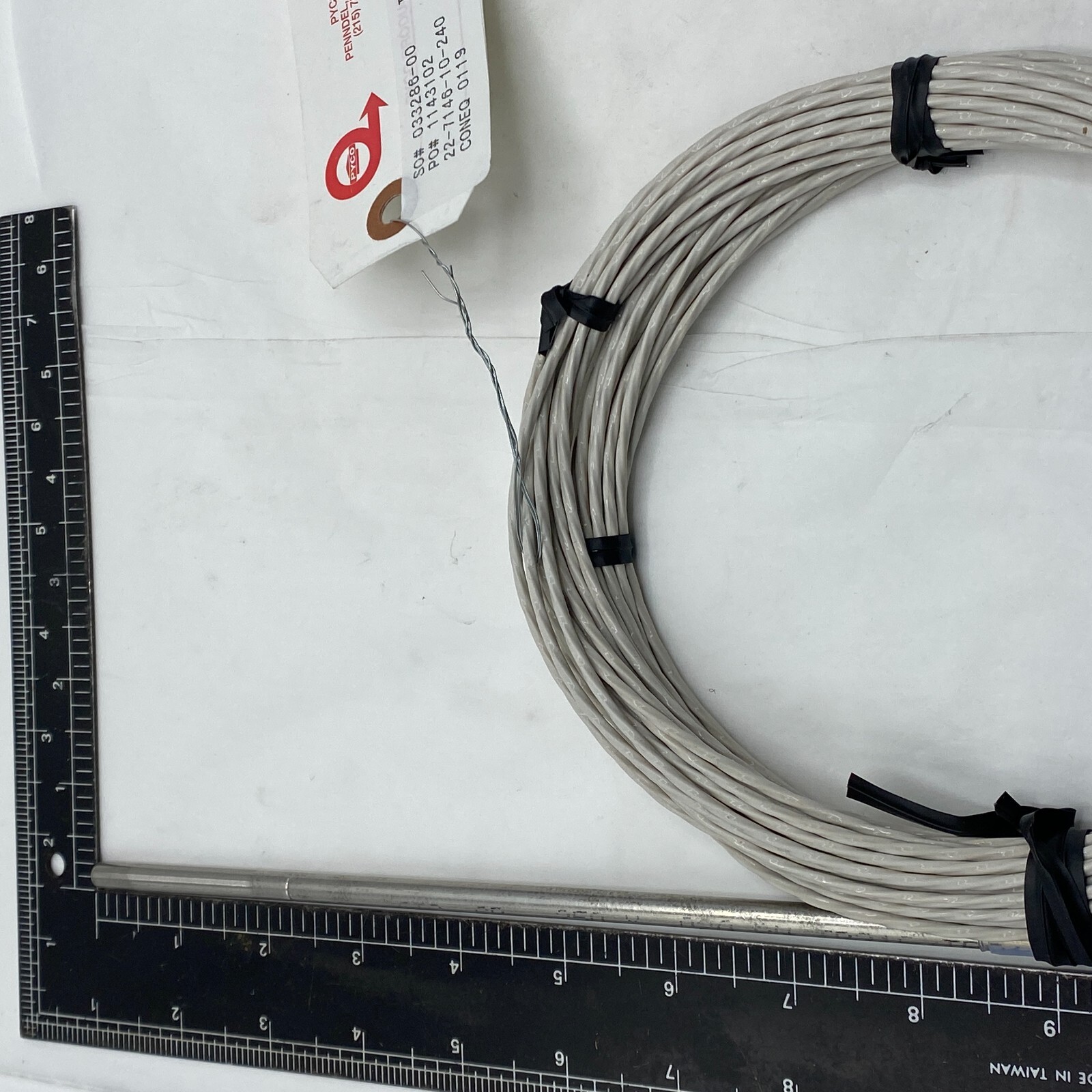 PYCO 22-7146-10-240 New Surplus Thermocouple 0.190″ x 1/2″ Threaded Probe✅