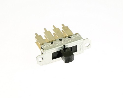 (25pcs) C46313LDR Switchcraft 3-position Top Slide Switch DP3T 3A 125V 0.5A DC