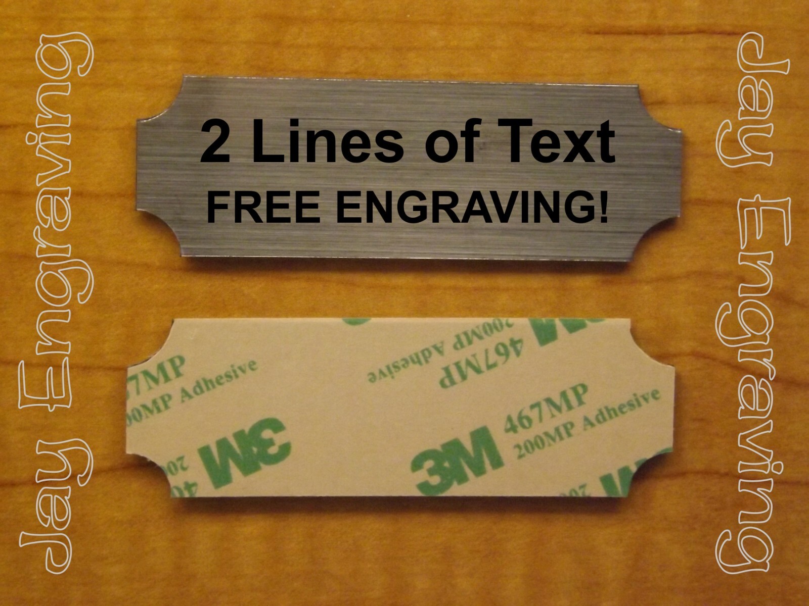 Custom Engraved 1×3 Brushed Finish Sign Plate ~ Plaque Gold Silver Copper Bronze