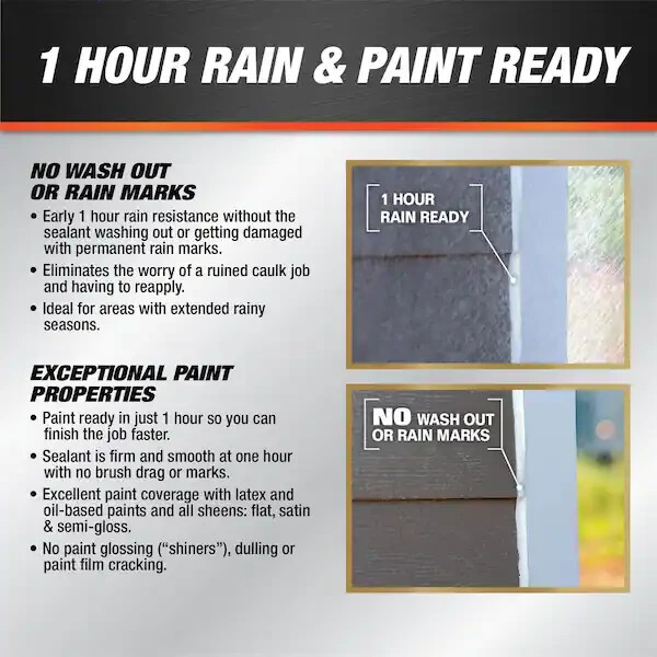 DYNAFLEX ULTRA 10.1 Oz. Black Advanced Exterior Window Door And Siding Sealant