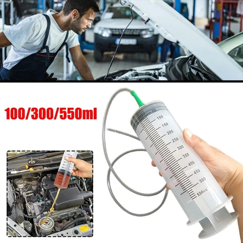 100ml/300ml/550ml Large Capacity Syringe Reusable Pump Measuring With 1m Tube