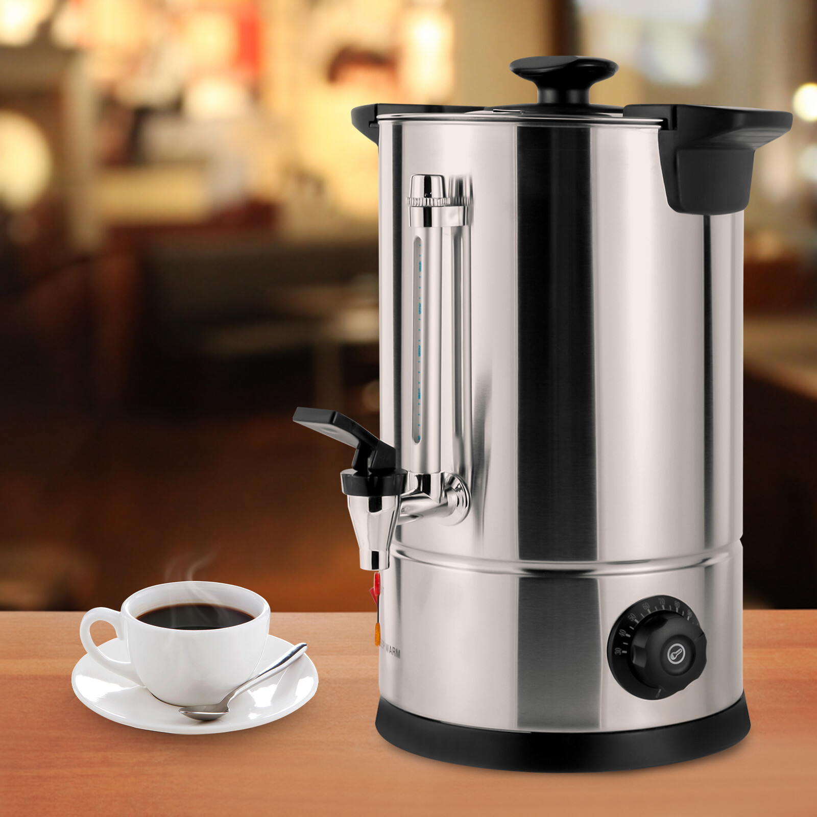 Commercial Grade Stainless Steel 8L/2.11gal Coffee Urn Coffee Maker Hot Water