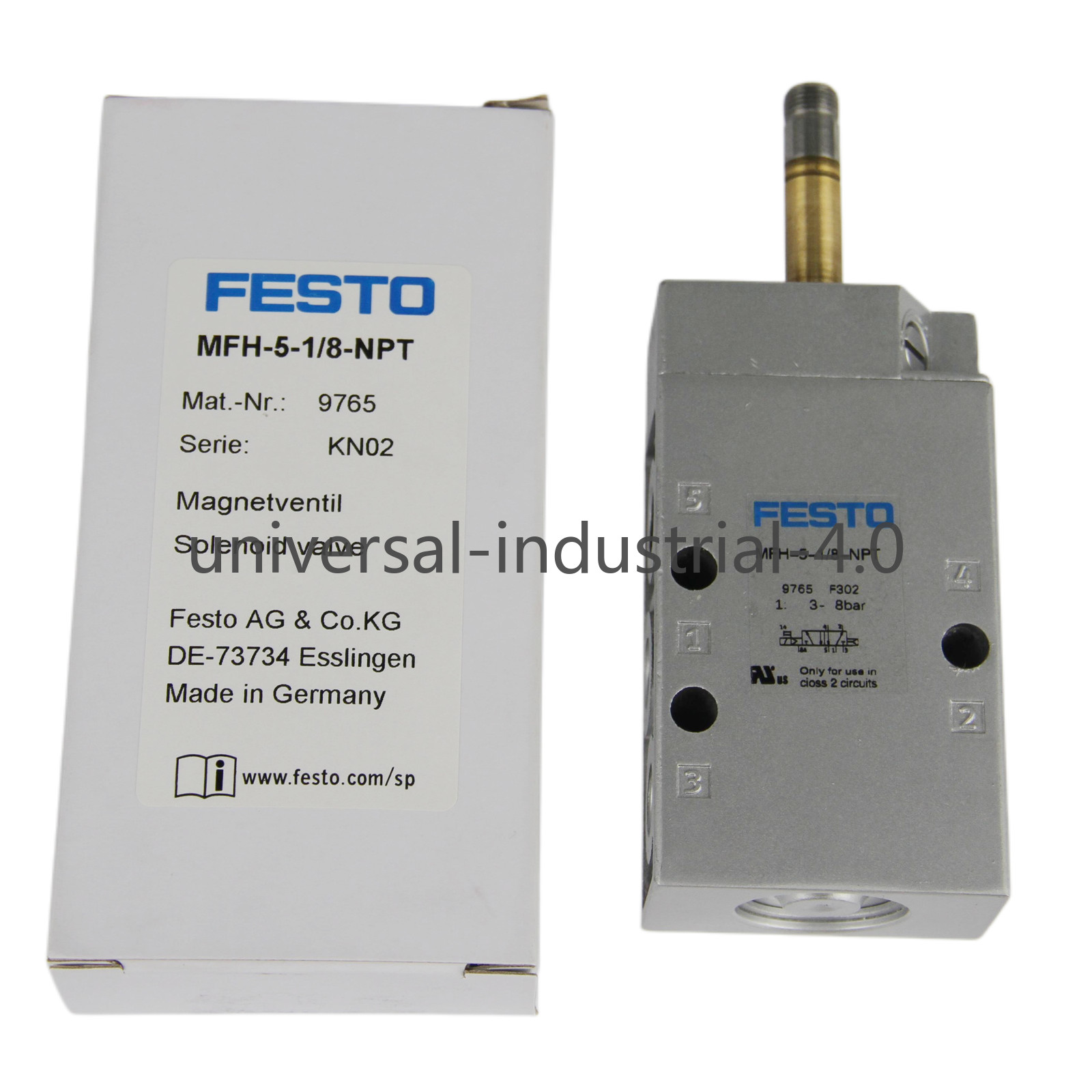 1Pc New FESTO MFH-5-1/8-NPT 9765 Solenoid Valve – US Stock