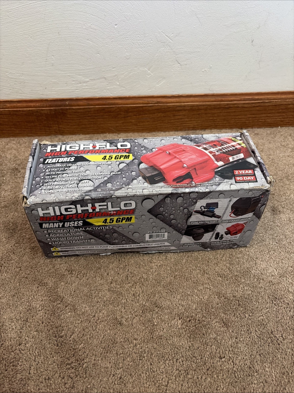 High-Flo High Performance Pump 4.5 GPM 60 PSI (5151088)
