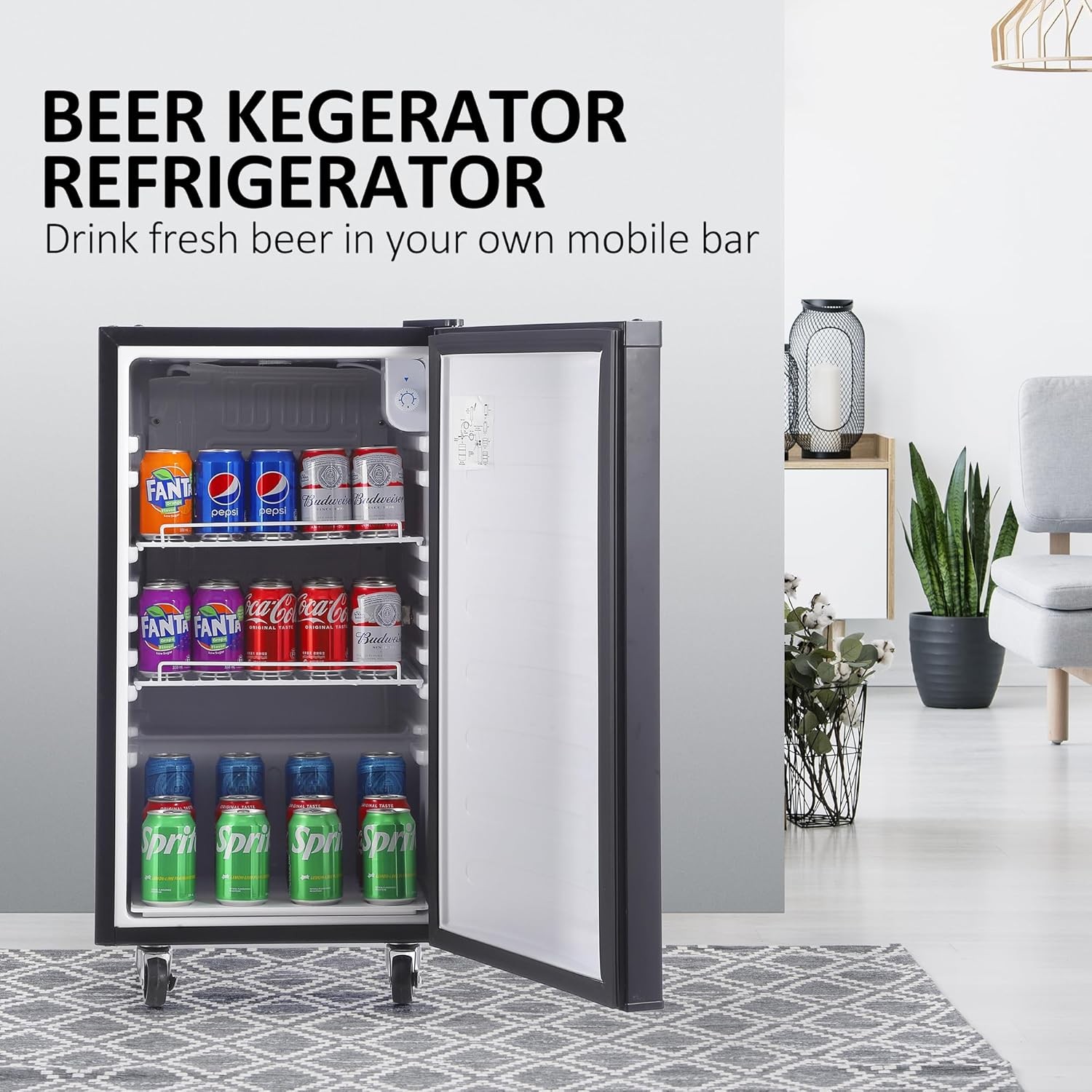 Full Size Kegerator Refrigerated Beer Dispenser WITH Single Faucet 32°F- 50°F