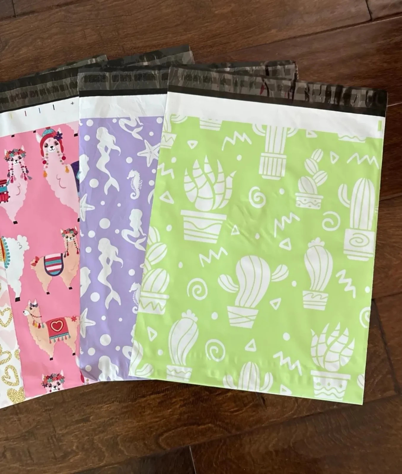 10 OR 20 Pack – 12×15″ Large Mix of 5 Patterns Designer Poly Mailers
