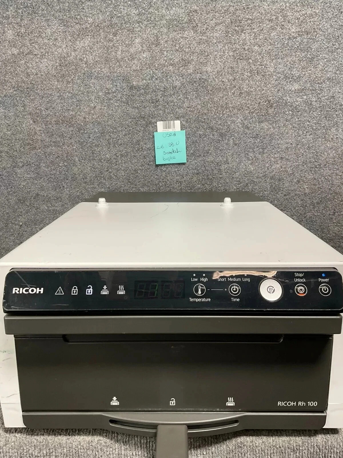 Ricoh RH100 DTG Heat Press Direct-to-Garment Finisher Used