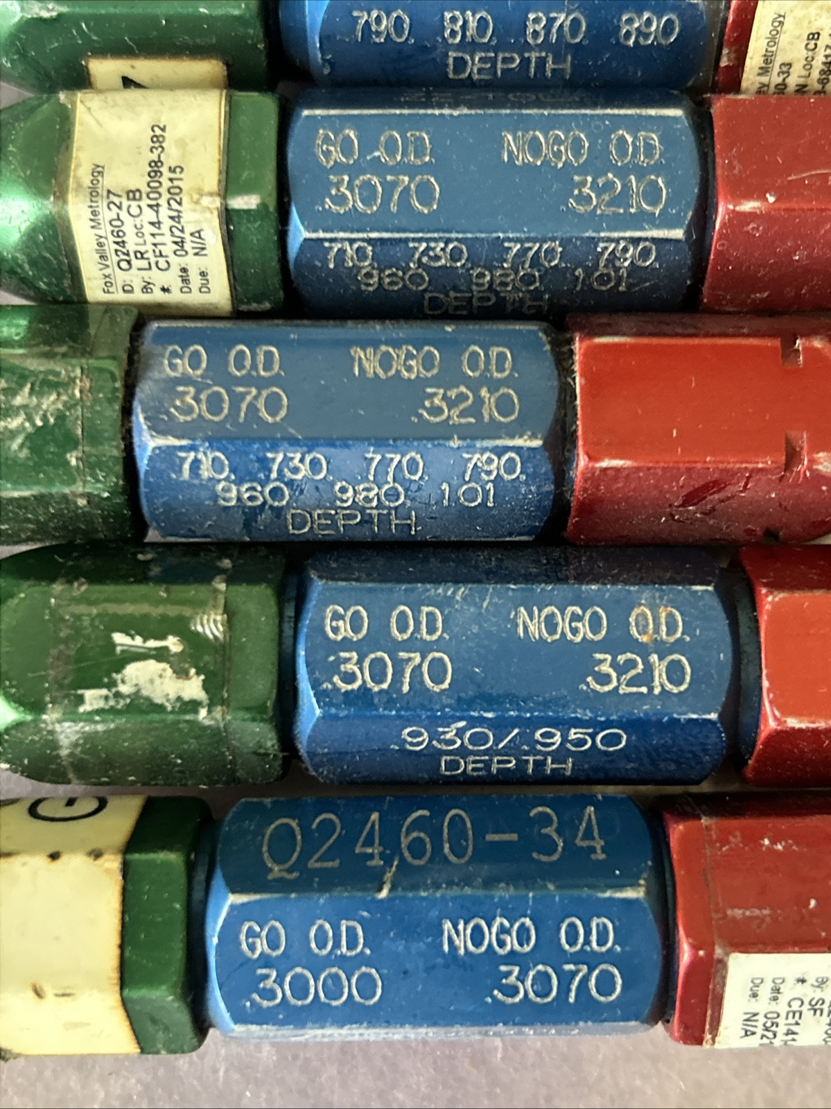 [LOT OF 6!] ATLAS 0.3000-0.3760 Go / No-Go OD Gages (Mixed Lot) _FAST SHIPPING!