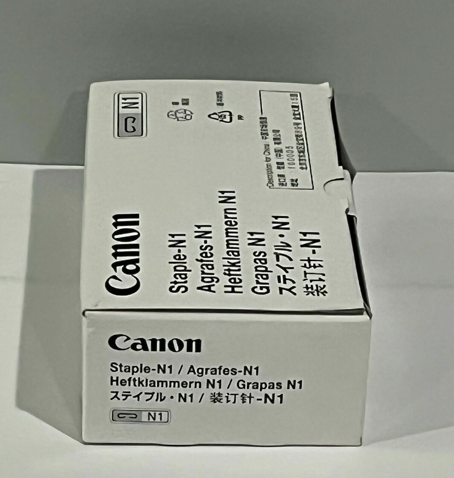 Genuine Canon N1 (1007B001AA) Staple Cartridge – Box of 3 Cartridges – New