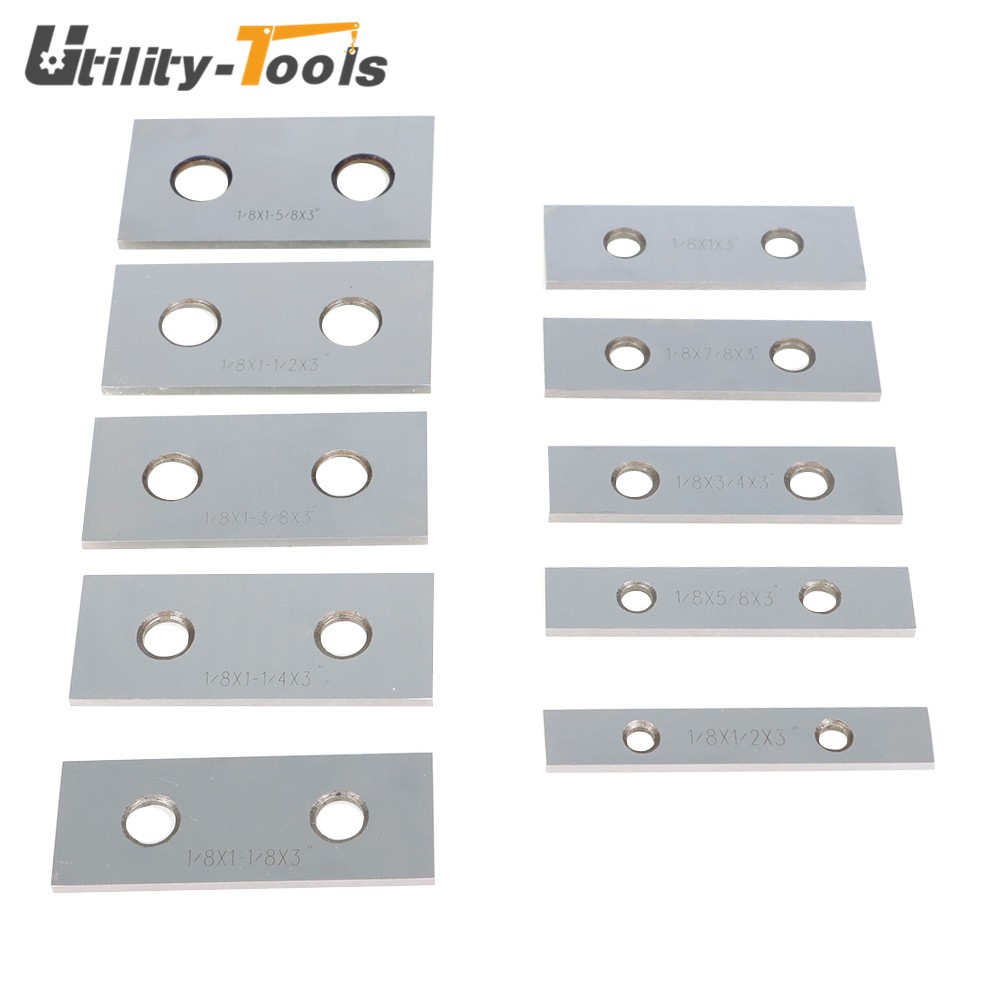 10 Pair 1/8 × 3″ Precision Parallel Set Hardened Steel In Case Steel
