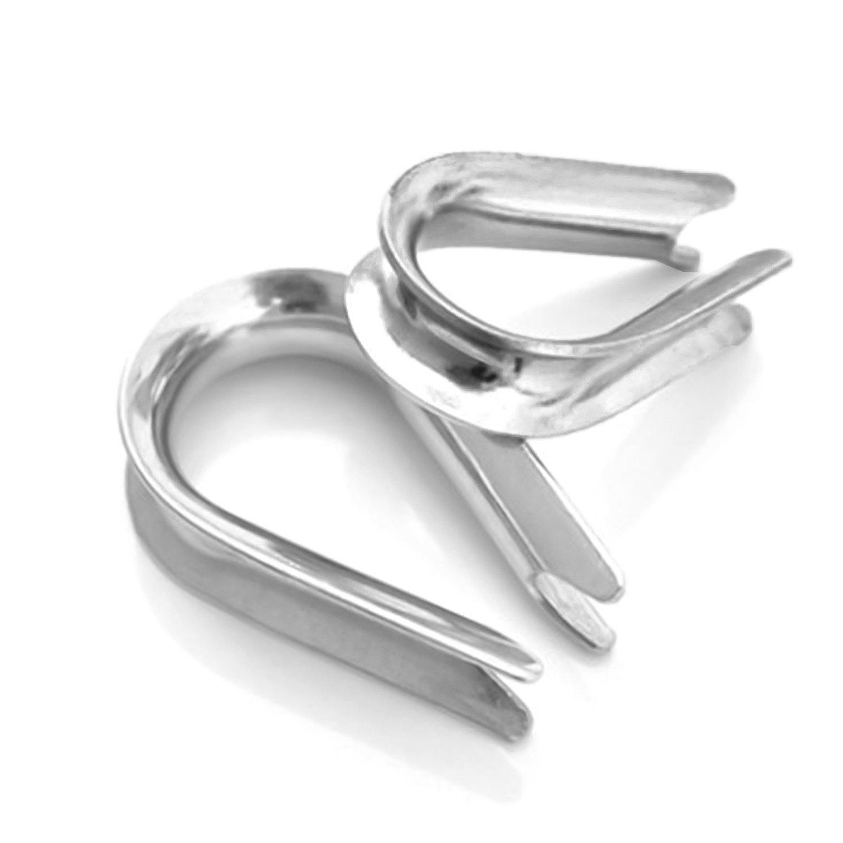 304 Stainless Steel Wire Thimble Cable End Loop Rigging For M1.5-M32 Rope