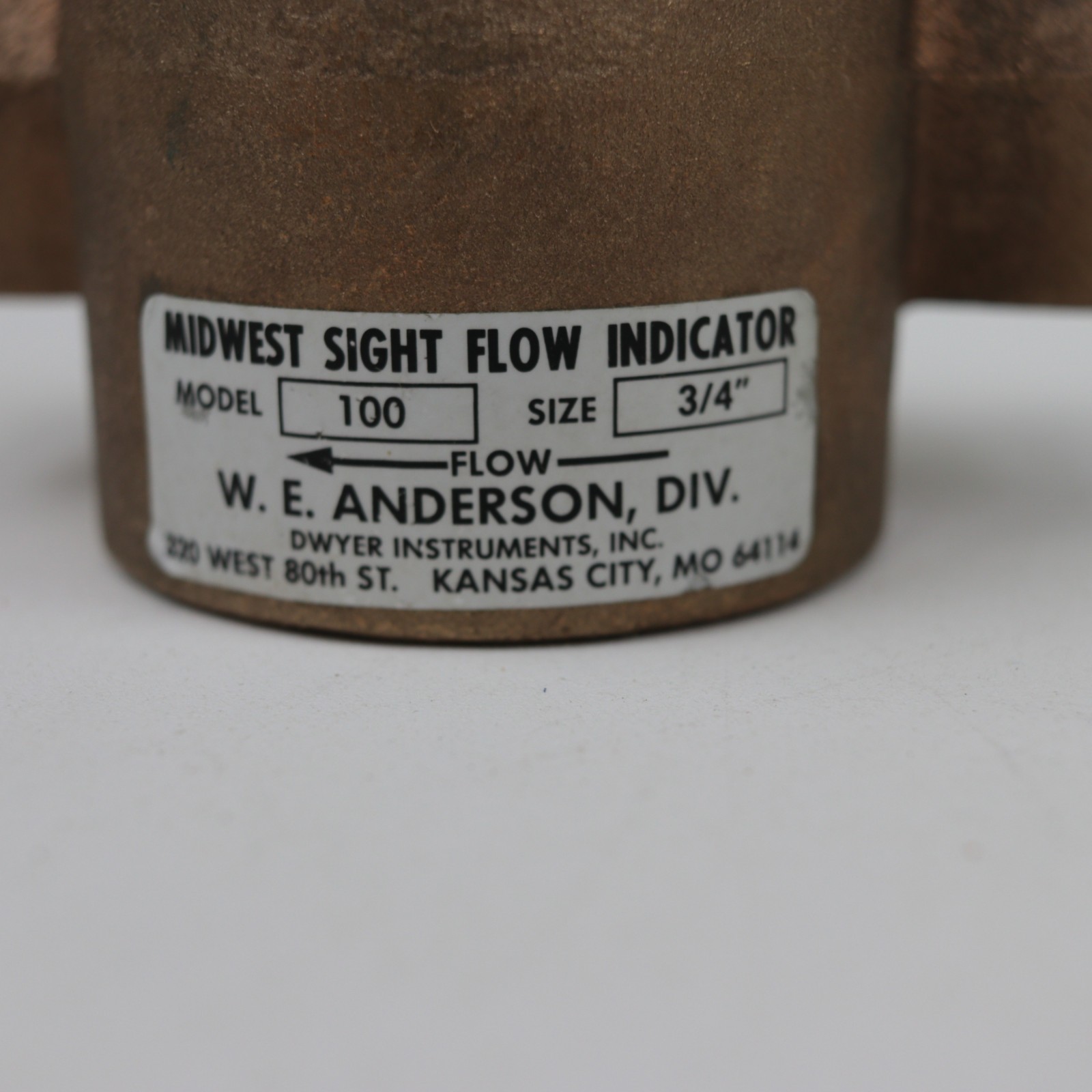 Anderson Dwyer Midwest Sight Flow Indicator 100 3/4″ SFI-100-3/4
