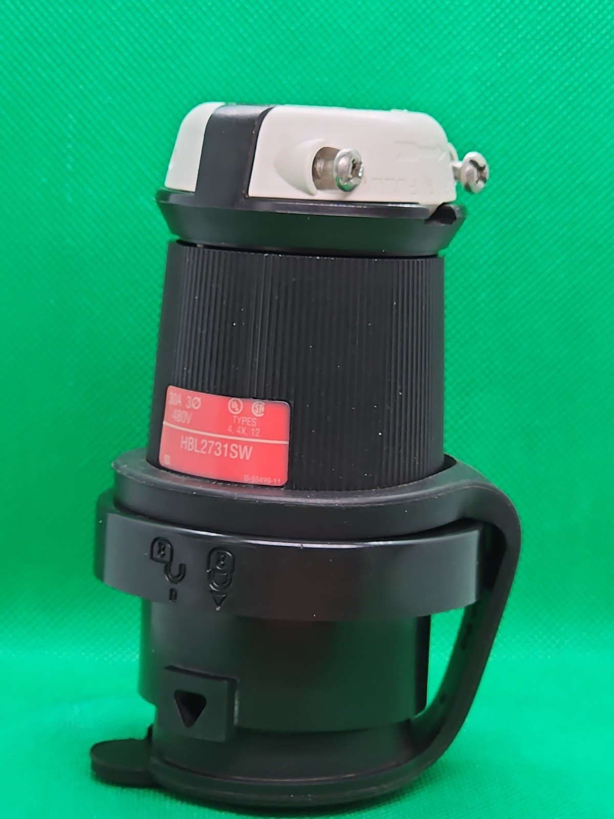 HUBBELL HBL2731SW 30A 480V SAFETY-SHROUD TWIST-LOCK [2RE4-1]