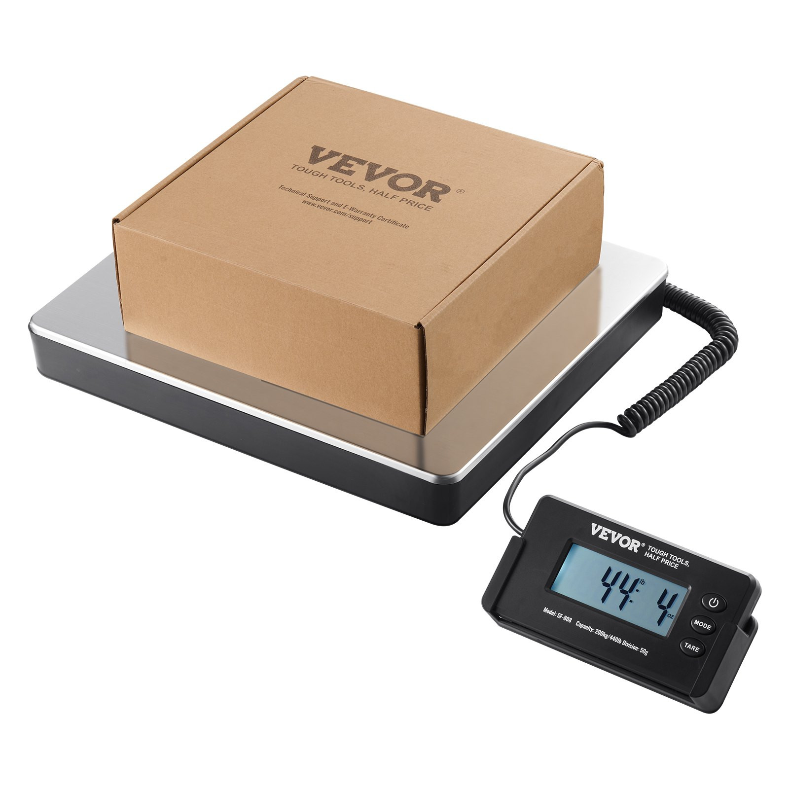 440 lbs Digital Shipping Scale – High Precision Postal Scale with Timer & Tare,