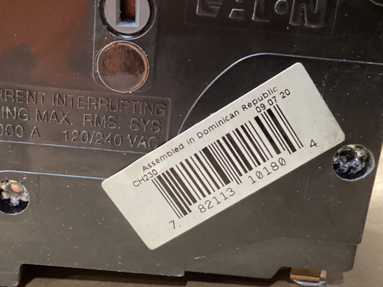Cutler Hammer CH230 2 Pole 30 Amp 120/240V Circuit Breaker #115F138PR6*CO