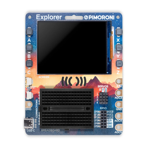Pimoroni Explorer, physical computing, a mini breadboard-Starter Kit PIM744