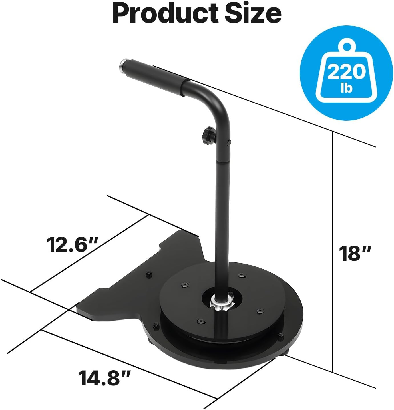 Heavy-Duty Rotating Aluminum Cable Caddy – Supports 220 Lbs, Quick Install