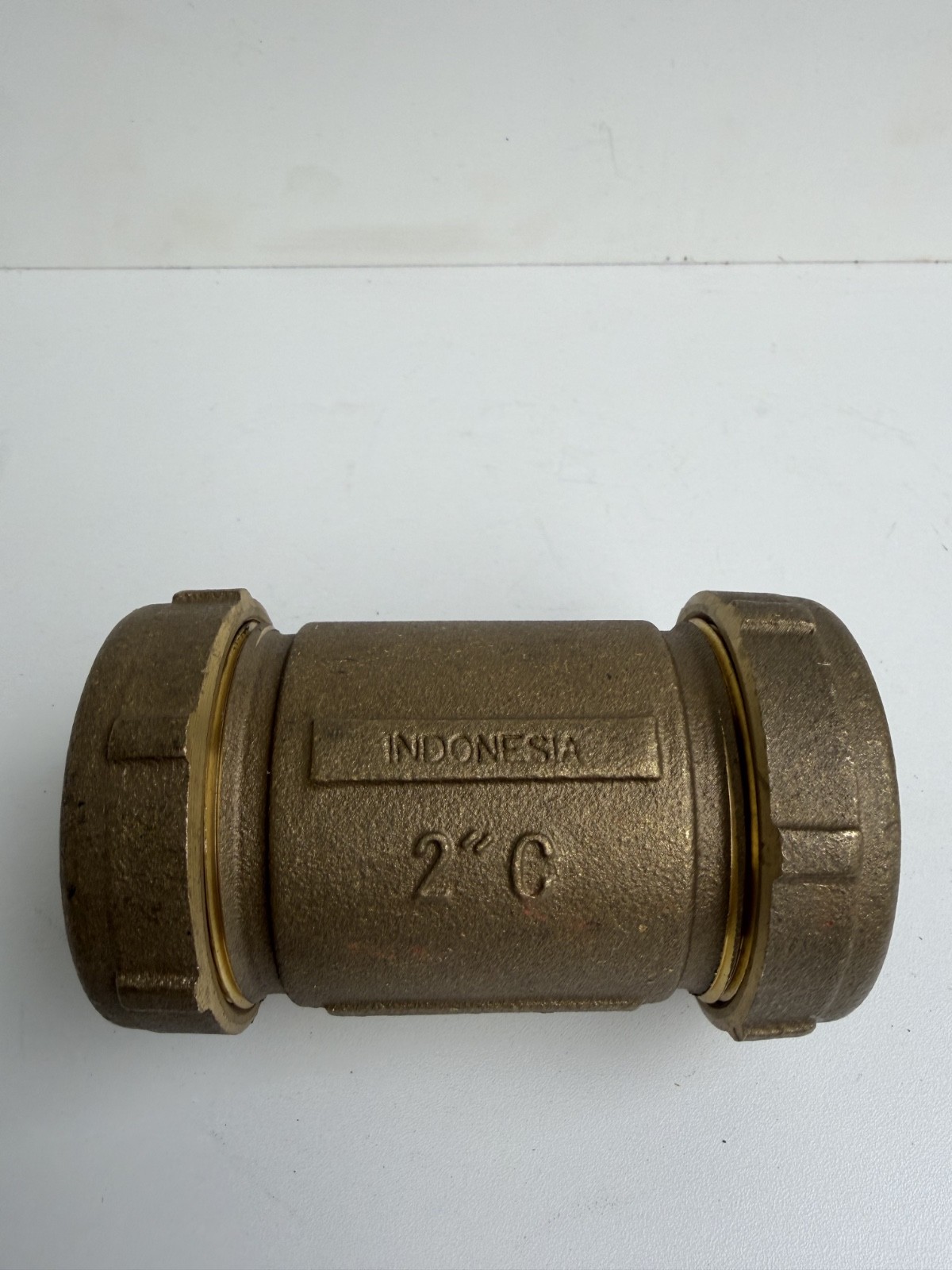 2″ C Brass Compression Coupling Pipe Repair Fitting Copper Tube Size Indonesia