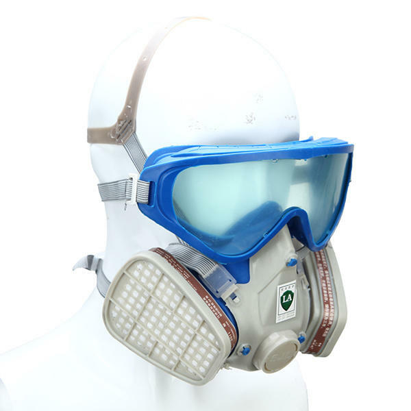 Full Face Gas Mask Respirator Painting Spraying Respirator Facepiece Reusable US