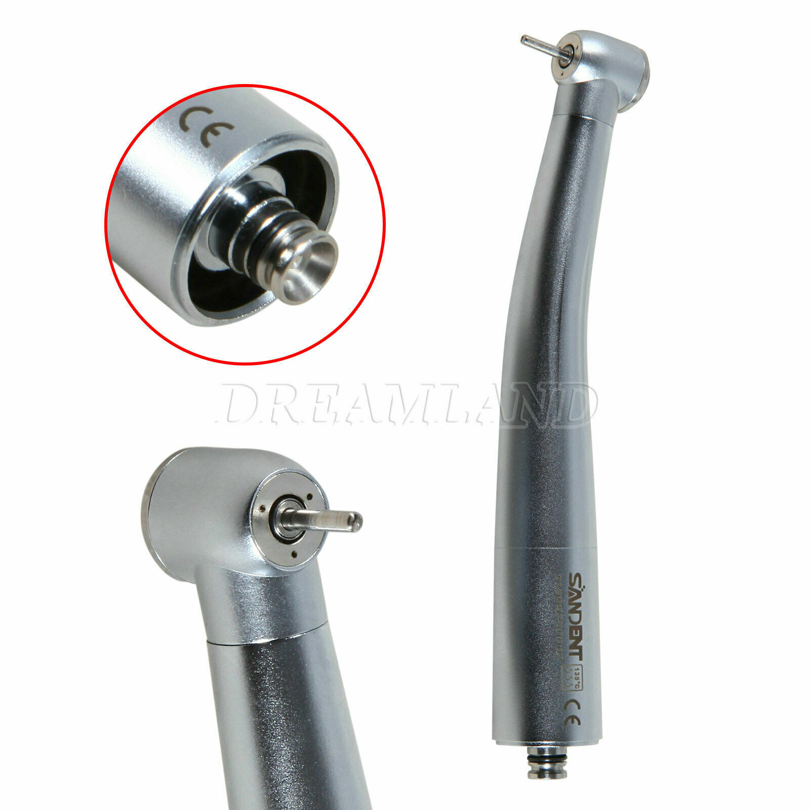 SANDENT Dental Turbine 3-Water Spray High Speed Handpiece fit NSK Coupling TPa