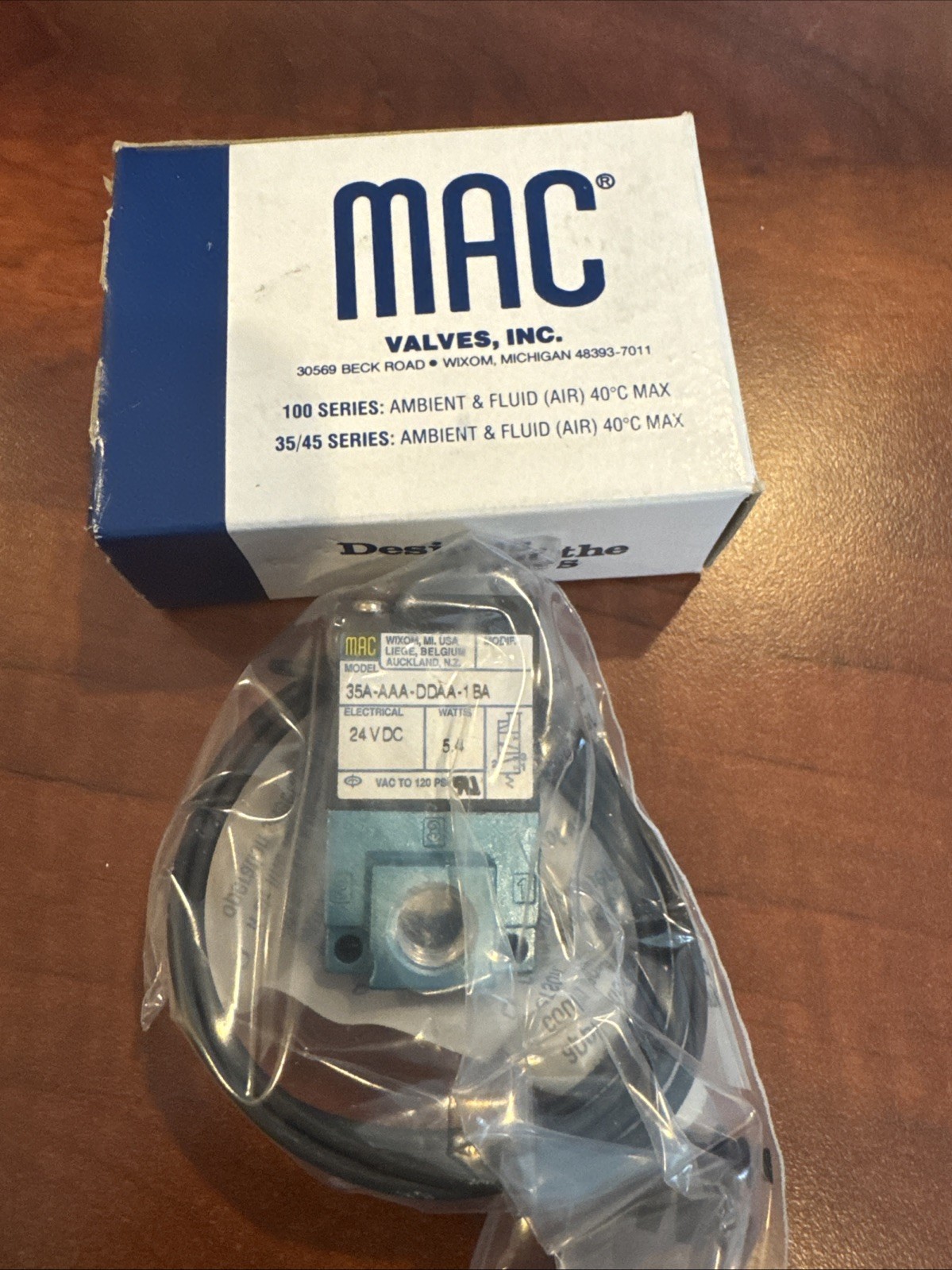 MAC 35A-AAA-DDAA-1BA Solenoid Valve 24 VDC 5.4 Watts DC48 D356