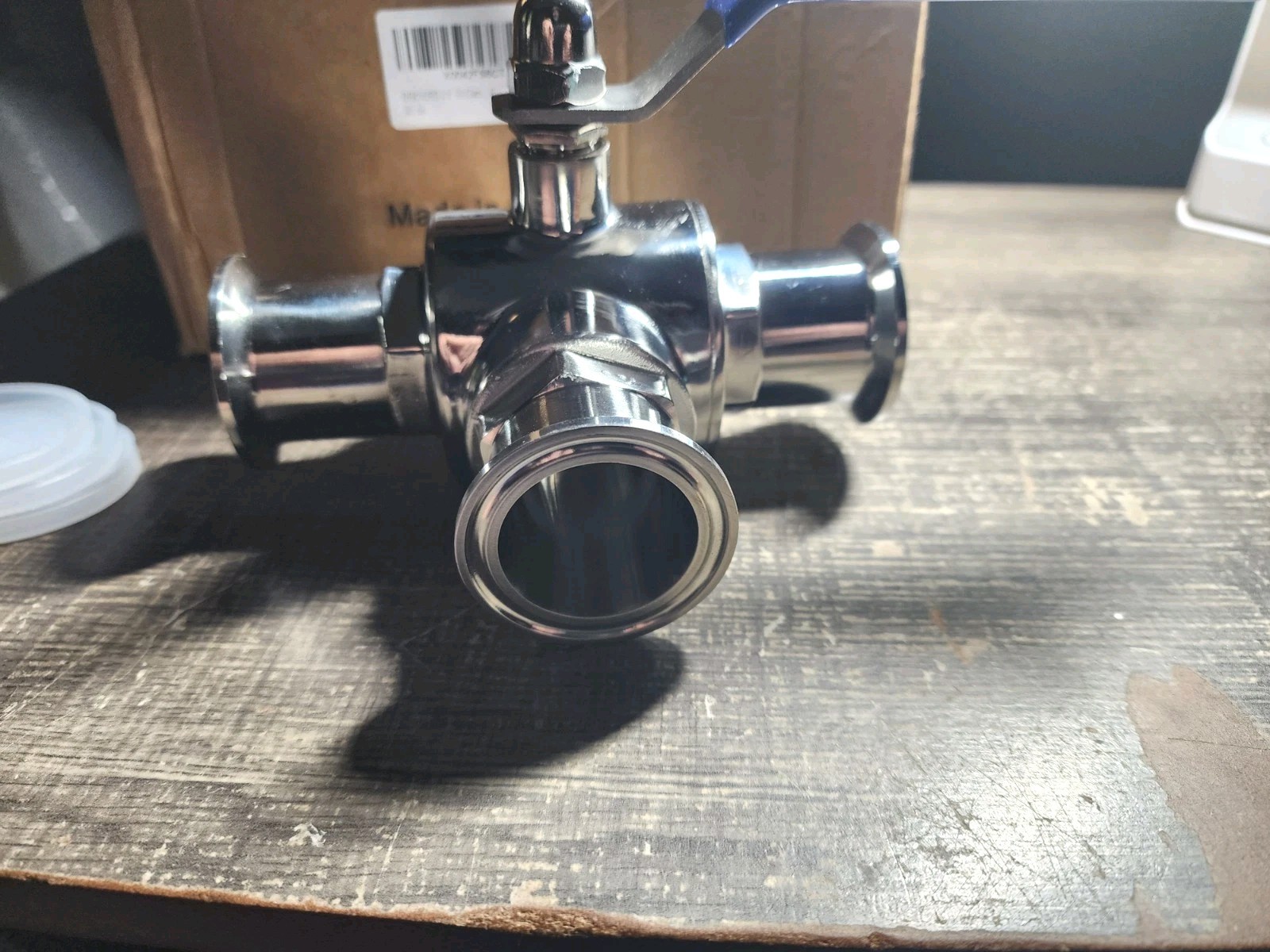 1.5″ Tri Clamp Sanitary Ball Valve, 3-Way Ball Valve T-Port Stainless Steel 304