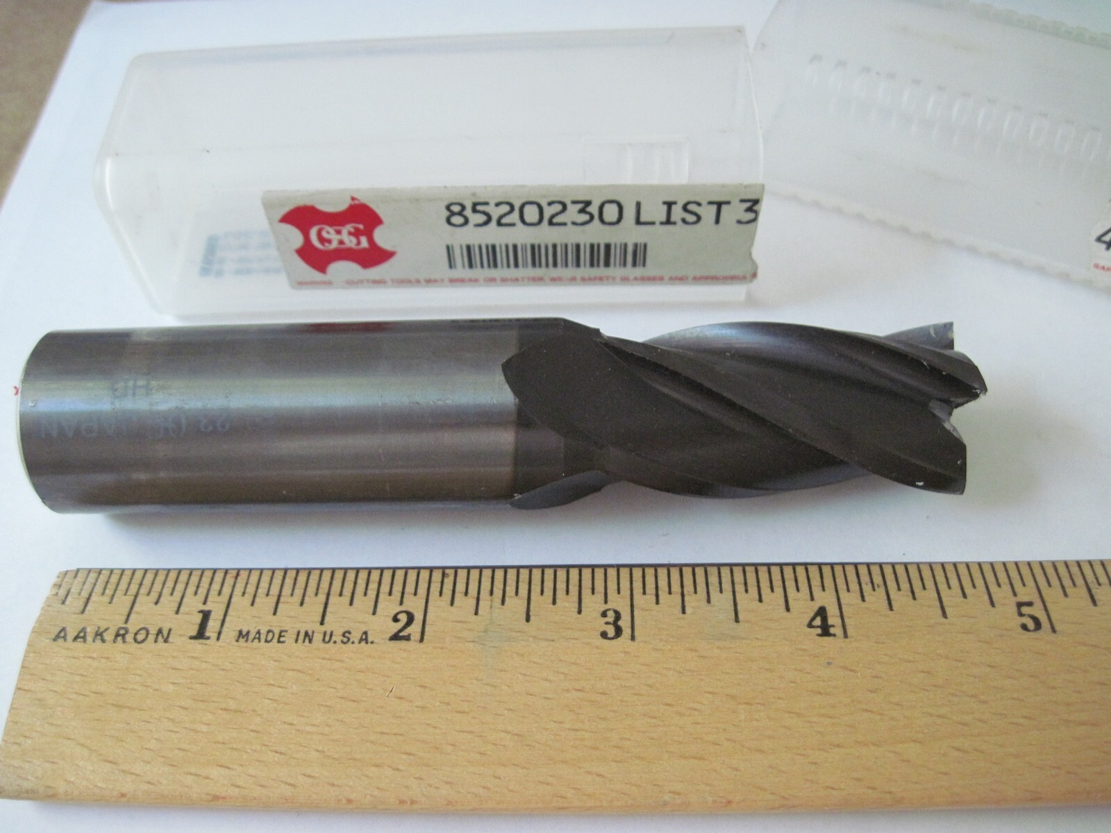 OSG 8520230 3140 Carbide Square End Mill 23mm x 25mm x 45mm x 120mm 4FL EXOCARB