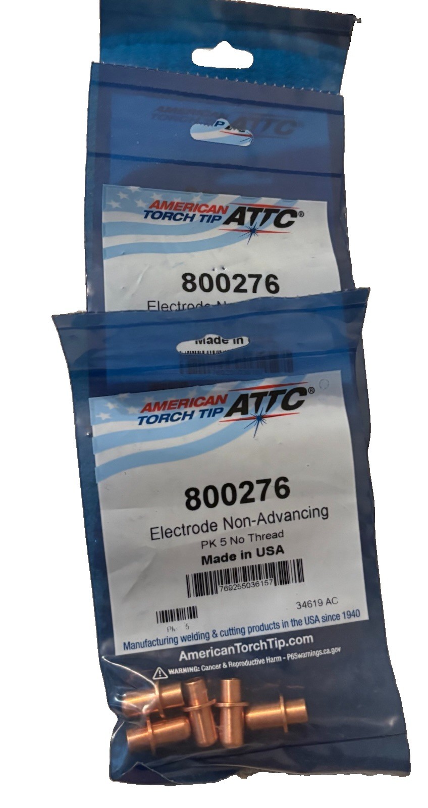 Qty:14 – American Torch Tip 800276 Electrode Non Advancing 5 Pk