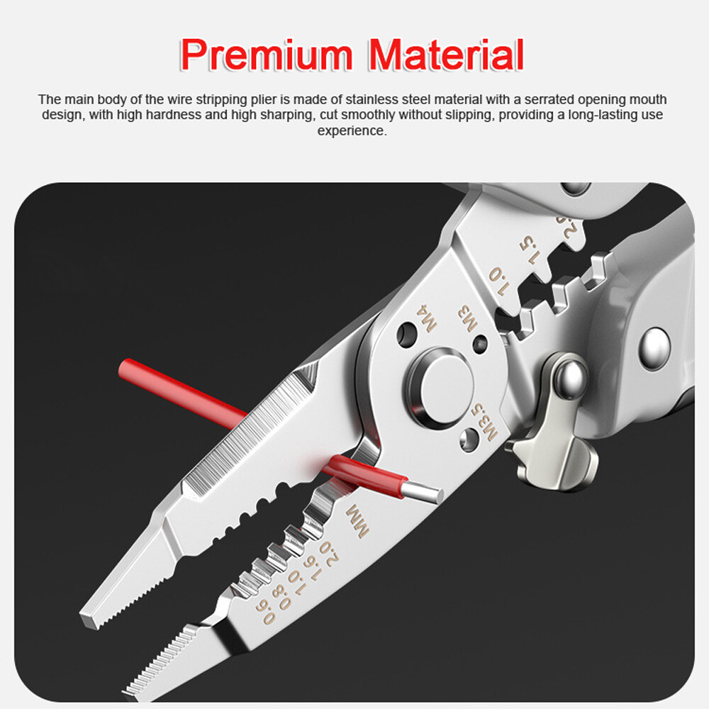 16in1 Multifunctional Wire Stripper Professional Wire Stripping Tool Q2O1