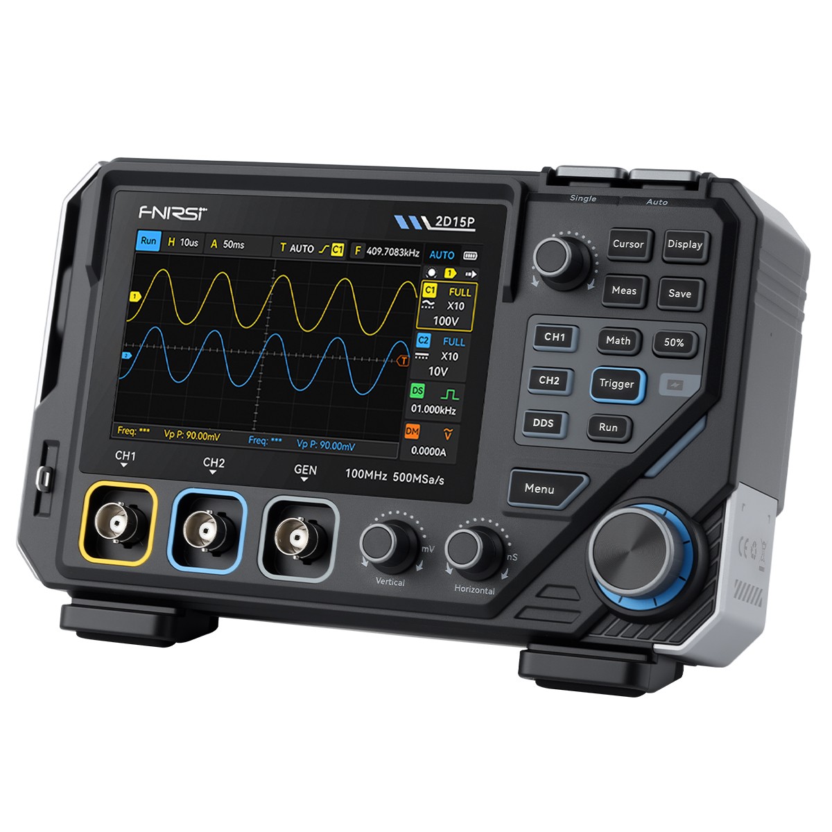 NEW FNIRSI 2D15P 100Mhz Digital Oscilloscope Multimeter DDS Signal Generator ..