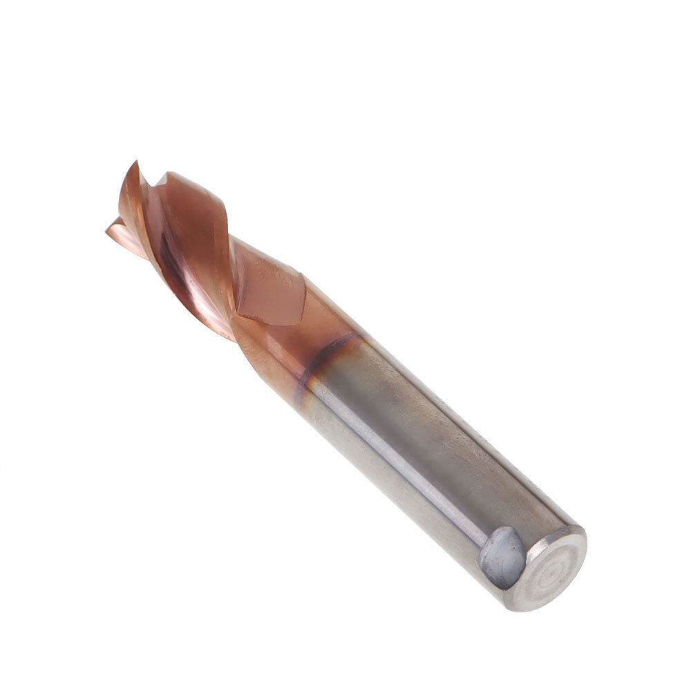 1/2″ 3 Flute 37° Helix Carbide End Mill For Aluminum – Square End – ZRN Coated