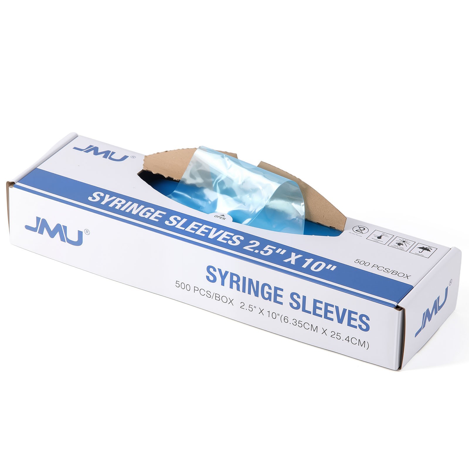 500/2500/5000PCS JMU Dental 3 Way Air Water Syringe Sleeve Cover 2.5”X10” Blue