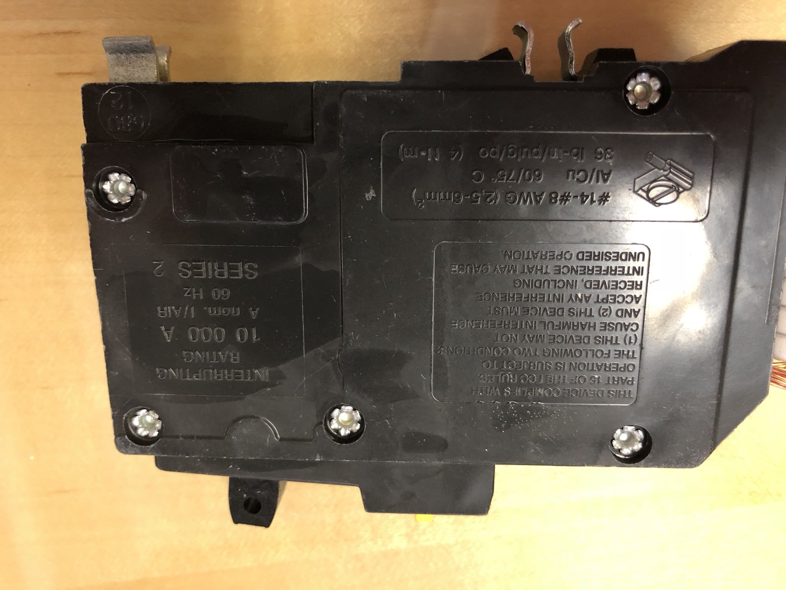 SQUARE D QO130GFI CIRCUIT BREAKER & GRUOND FAULT INTERRUPTER 120V 60 HZ