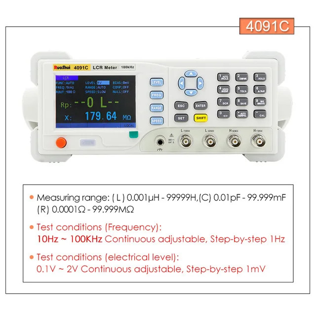 Digital LCR Meter Capacitance Resistance Impedance Inductance Measure Instrument