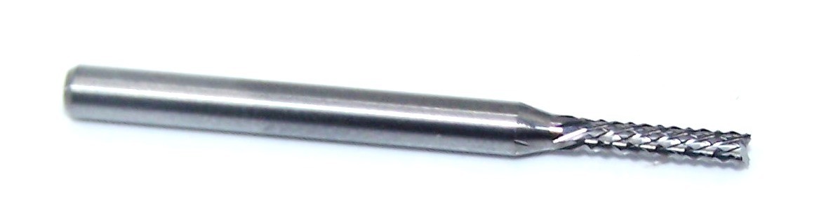 1.90mm (.0748″) CARBIDE DIAMOND CUT ROUTER BURR DOWNCUT KYOCERA 2121-0748.328F2