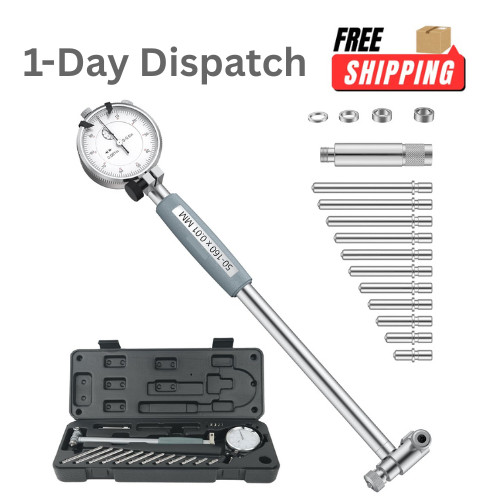 HDLNKAK Dial Indicator Bore Gauge 2-6″ /0.001″ Internal Diameter Tool