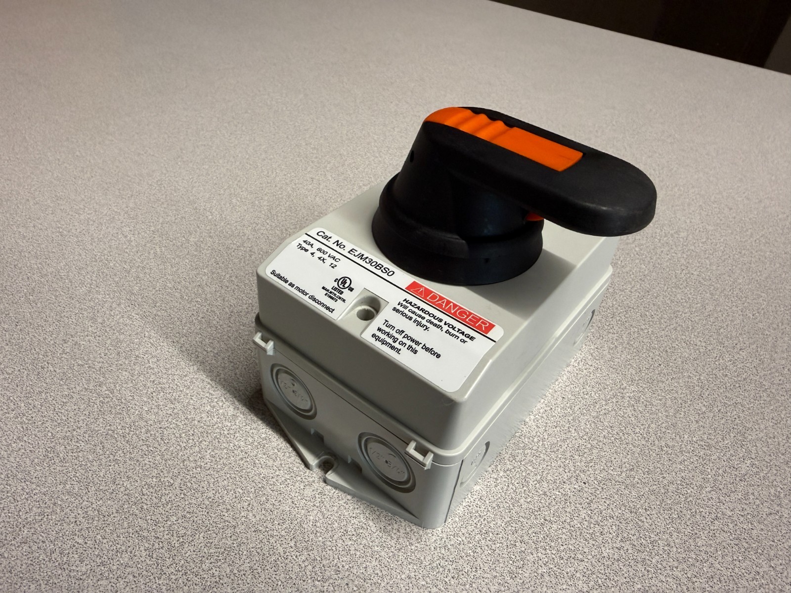 DISCONNECT SWITCH, 40 AMP, 600VAC, MERSEN EJM30BS0