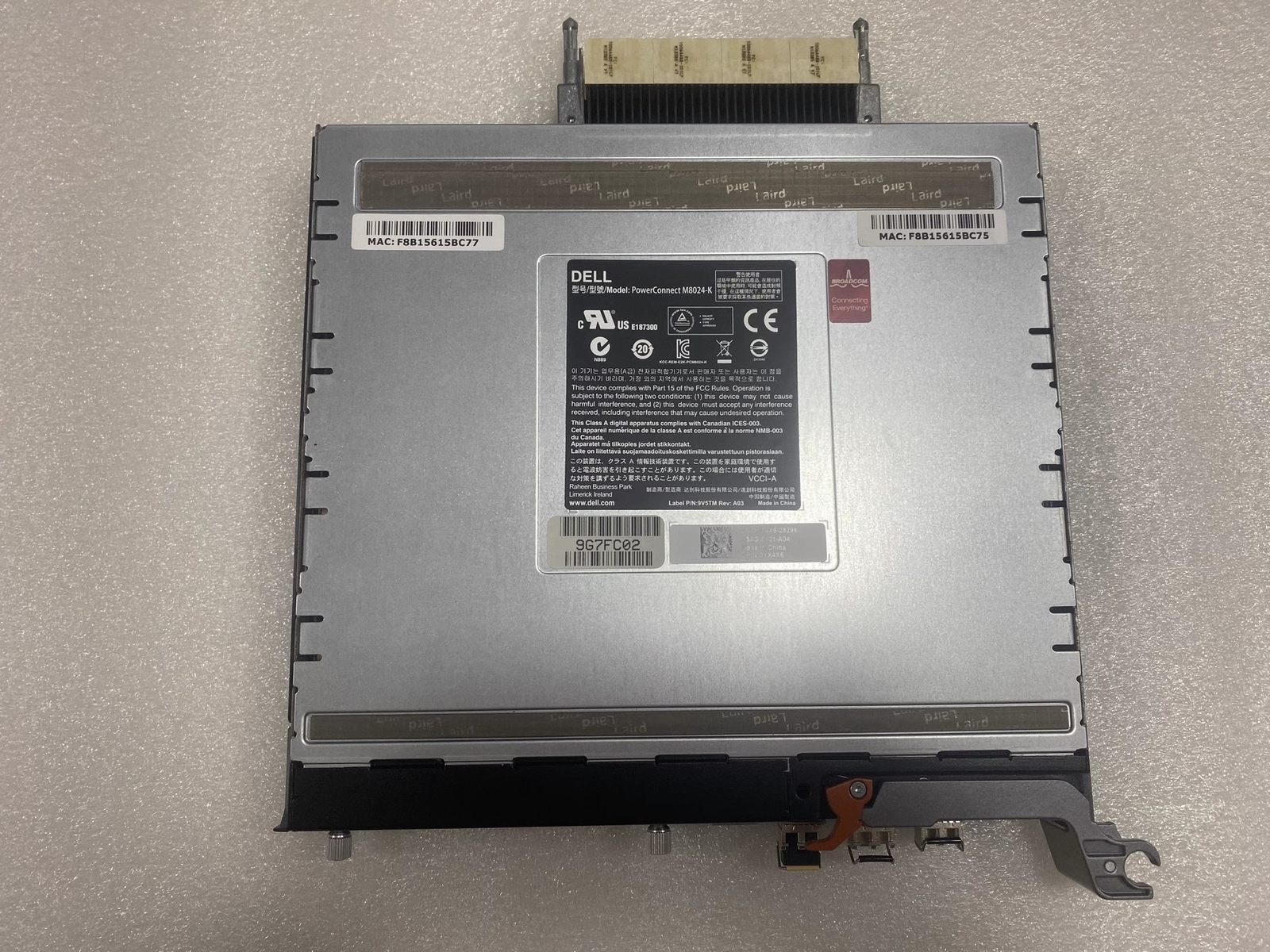 1pcs Dell M1000E 10G M8024-K 0HK53G 09V5TM 07WKF9 0YX4X6
