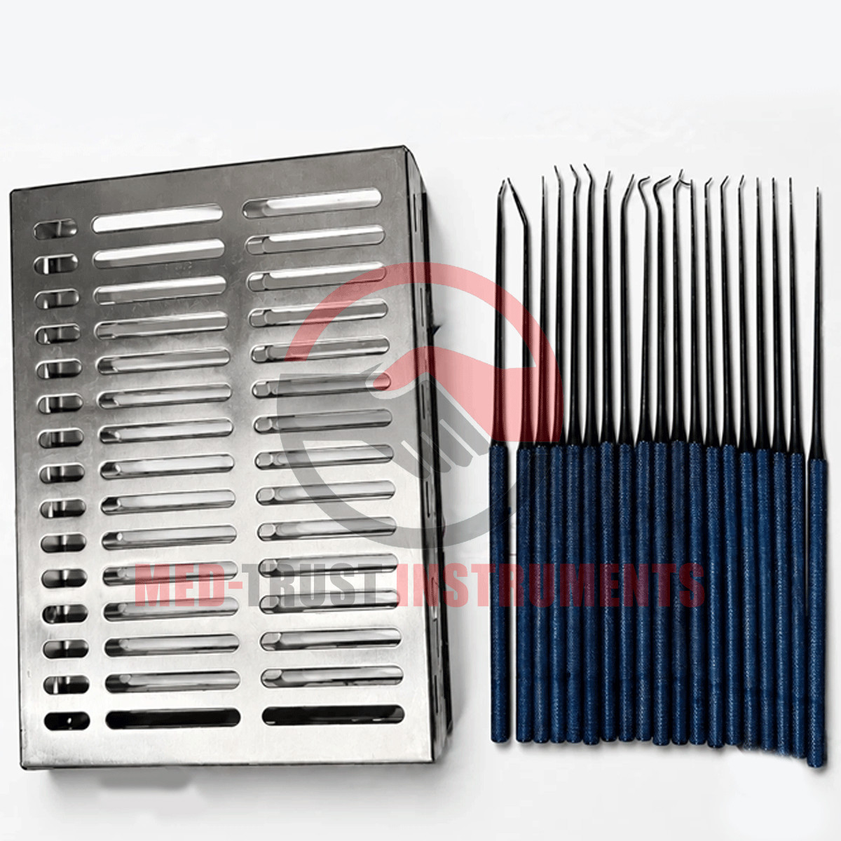 Aesculap Rhoton Micro Dissector Set 20Pcs blue Neurosurgery Instruments