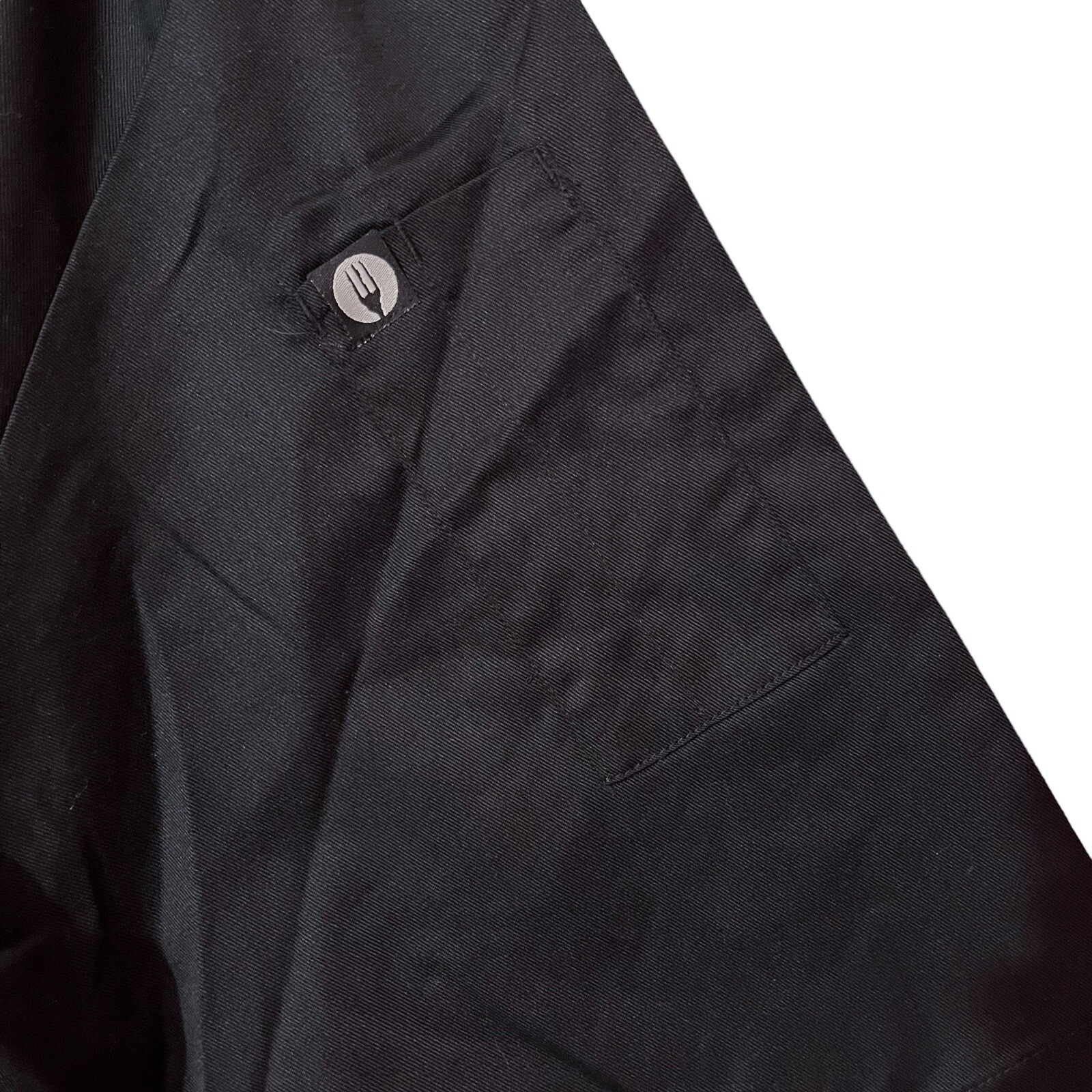 Chef Works chef’s jacket short sleeve adult men’s size 2XL black coat unisex