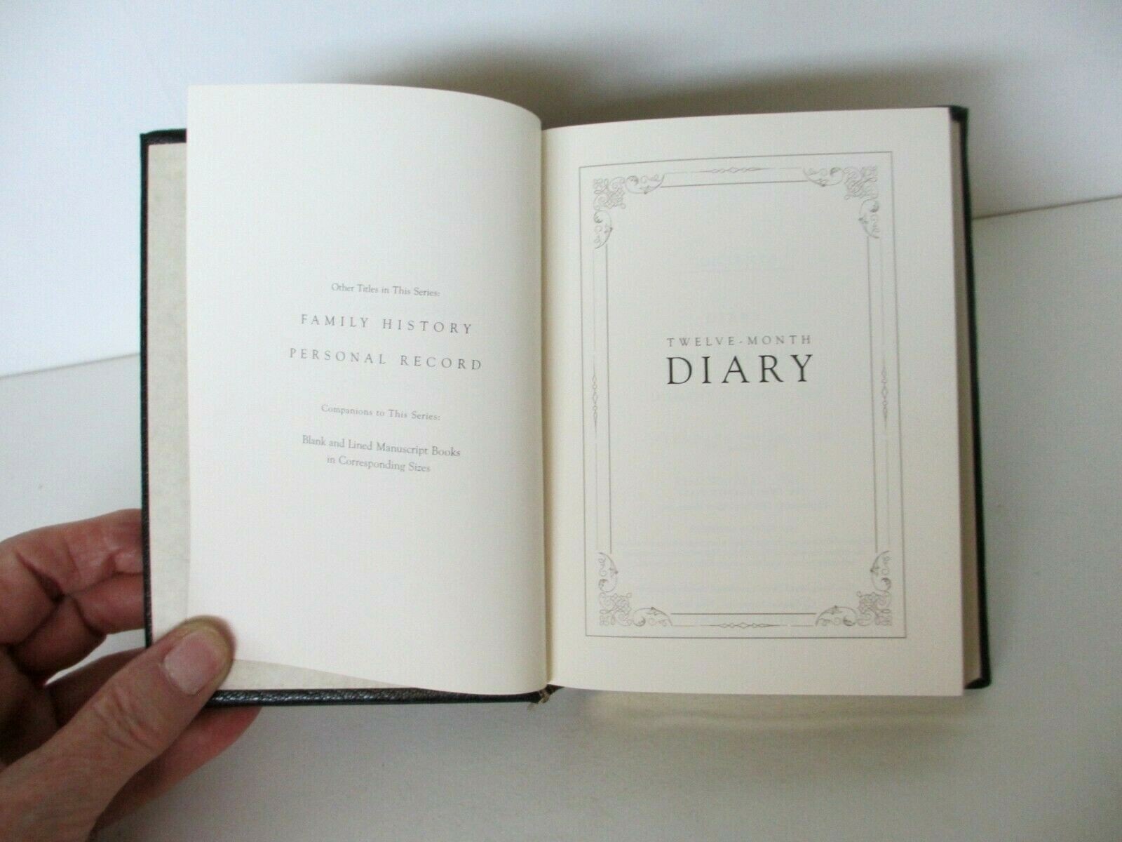 Journal Diary 6″ Leather Hardcover 320 Lined Pages Graphic Image Black
