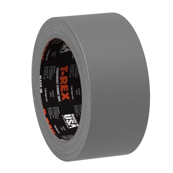 2 pack T-Rex Ferociously Strong Gunmetal Gray Duct Tape, 1.88 in. x 10 yd.